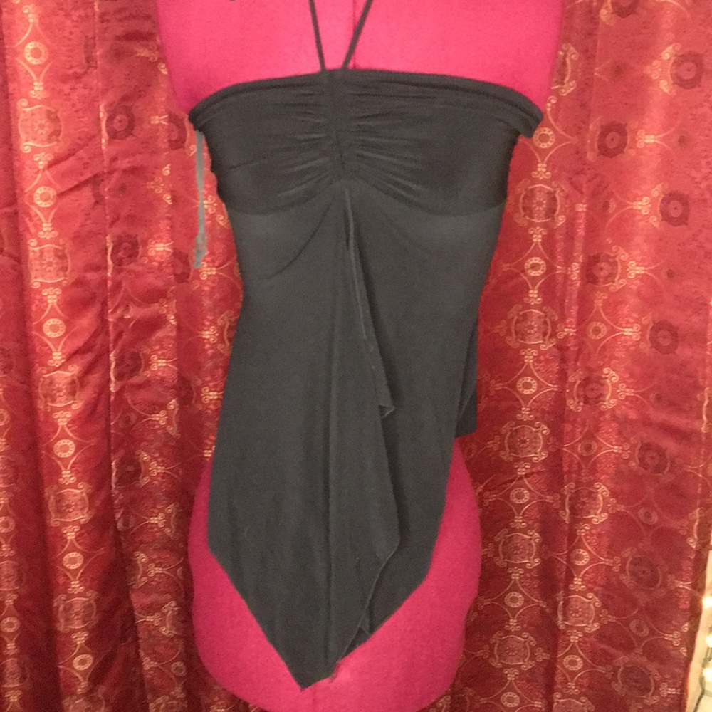 Black tie up Halter top